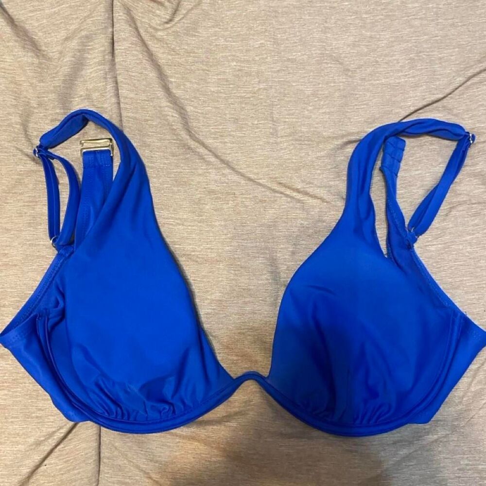Time and Tru blue bikini top size XL